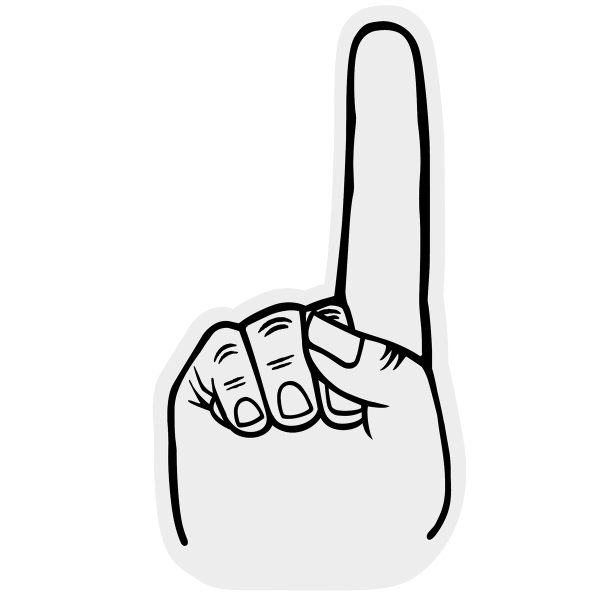 14" - #1 Foam Finger - Image 5