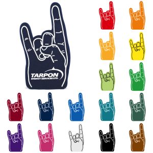 Rock on foam hand